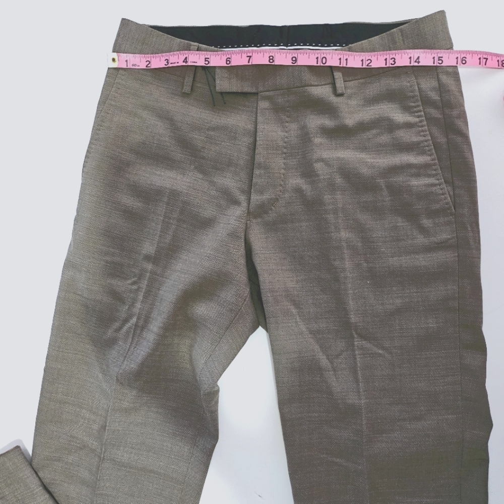 Tiger of Sweden Mens Dress Pants Sz 36R Charcoal Light Gray Wool Blend  NWT